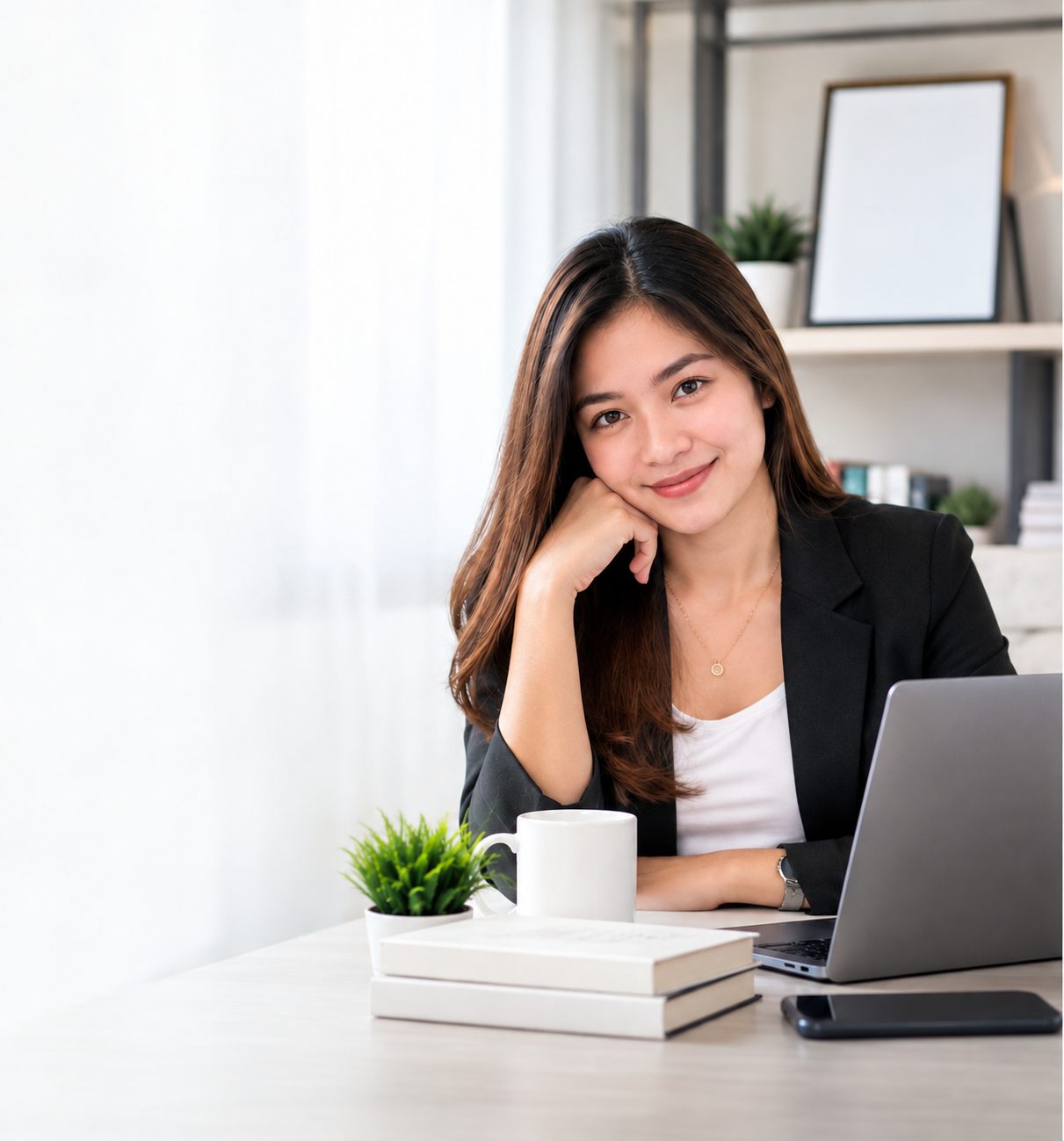 Professional working on a laptop